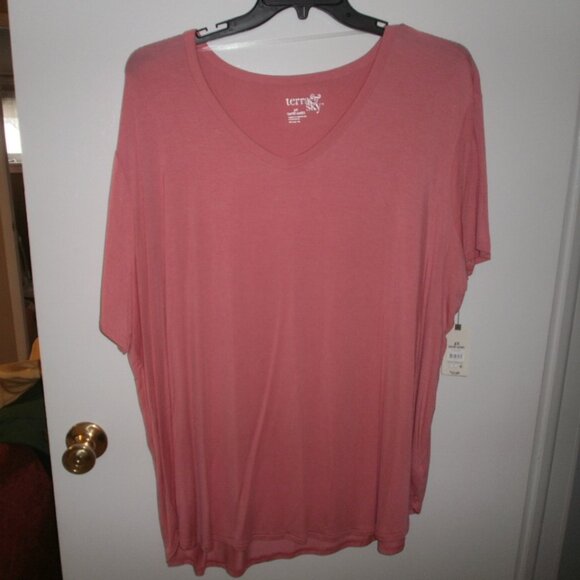 Terra & sky womans top salmon 2X NWT - Picture 1 of 1